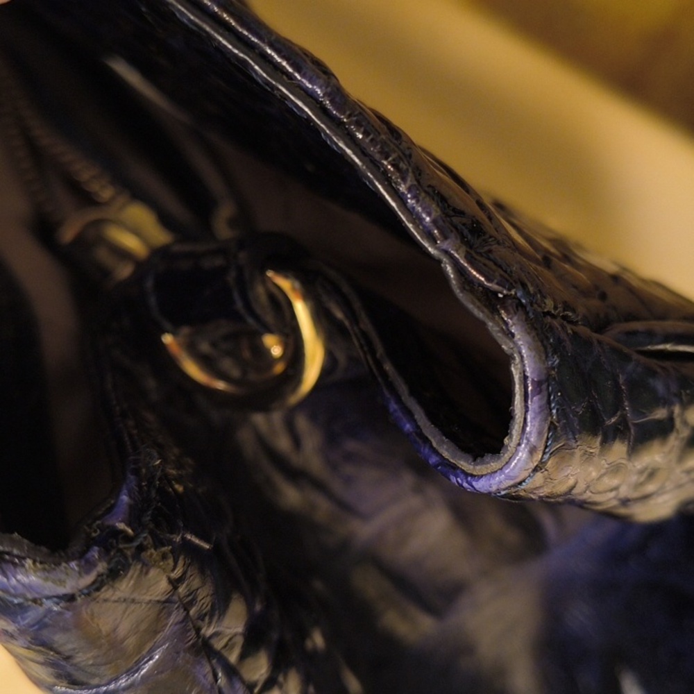 Dark Blue Brahmin Bag - Picture 14 of 16